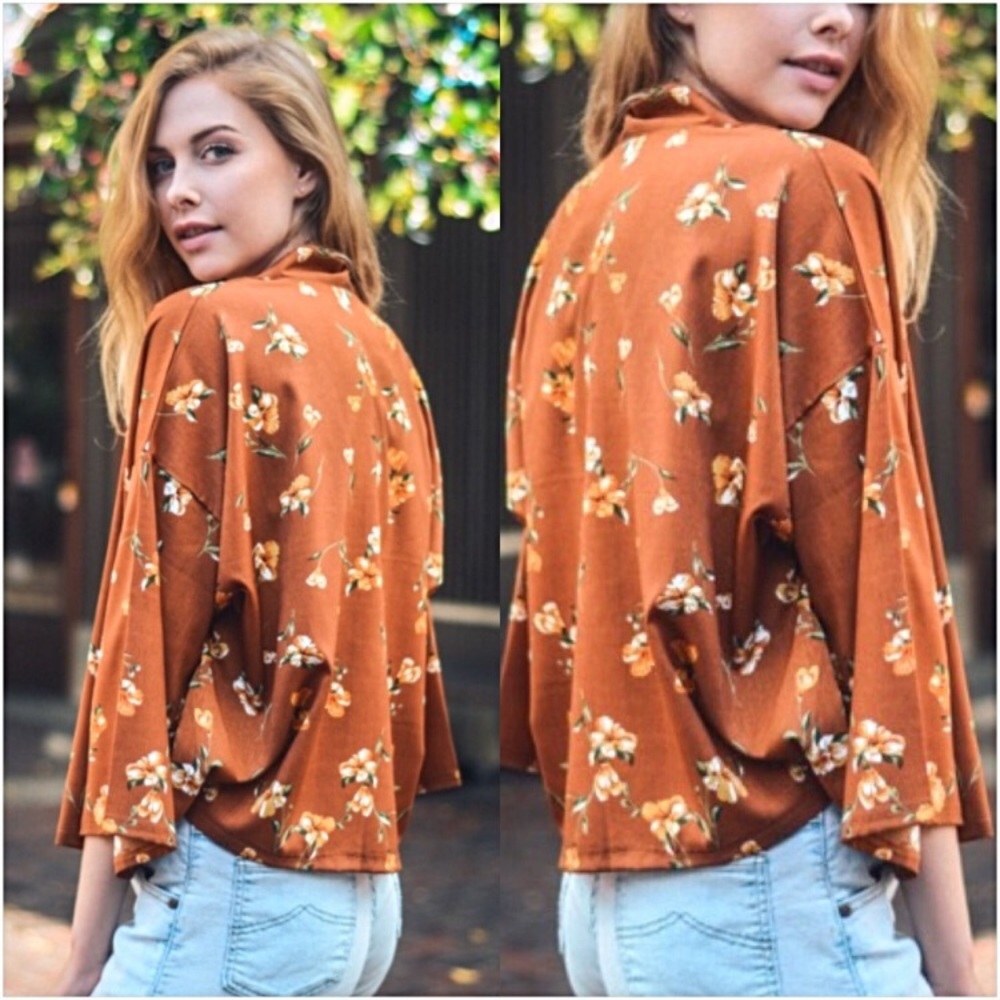 Stunning Bohemian Floral Lightweight Cardi O/S - Picture 2 of 6